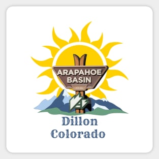 Arapahoe Basin, Dillon Colorado. Gift Ideas For The Ski Enthusiast. Sticker